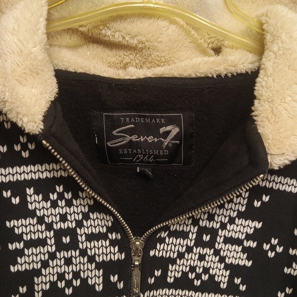 Seven7 Snowflake Pattern Zip Front Jacket - Picture 2 of 3